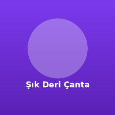 Şık Deri Çanta