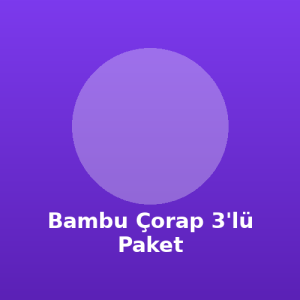Bambu Çorap 3'lü Paket