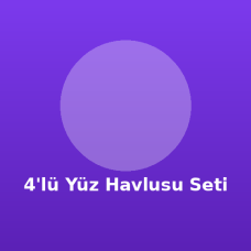 4'lü Yüz Havlusu Seti