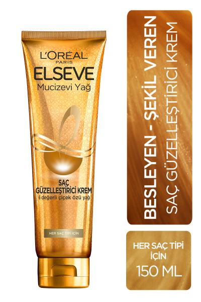 Elseve Mucizevi Yağ Saç Güzelleştirici Krem 150 ml (Her Saç Tipi)