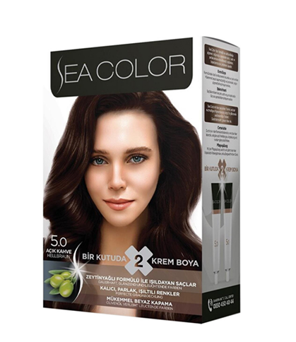 Sea Color 5.0 Açık Kahve Saç Boyası