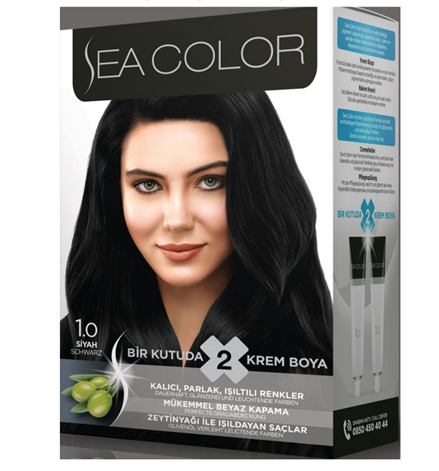 Sea Color 1.0 Siyah Saç Boyası